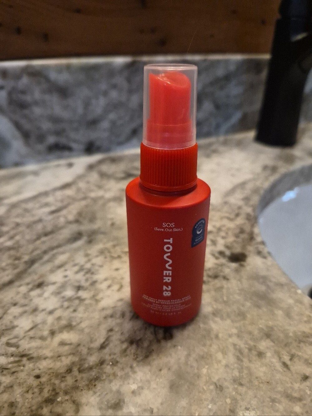 Tower 28 Beauty SOS Daily Rescue Facial Spray with Hypochlorous Acid 2 oz